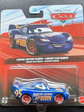 Disney Pixar Cars Fabulous Lightning McQueen Blue Die-Cast Toy by Mattel